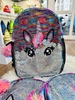 Balo kim sa lật Unicorn lấp lánh The Children's Place màu đen
