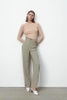 Quần suông Zara cho nữ 2 màu xanh ghi và be
