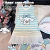 Váy cánh tiên KO TÚI kẻ ngang phối trắng hình Cinnamoroll, My Melody, Kuromi