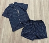 Bộ pyjama cộc tay nữ GUESS 4 màu hoạ tiết hoa