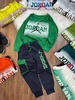 Bộ cotton nỉ dài tay Jordan quần jogger túi hộp 8 màu