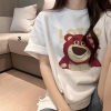 Áo phông gấu Lotso hồng 2 màu đen, trắng