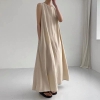 Váy thô đũi linen hãng WEST 3 màu: trắng ghi, nâu be, xanh navy