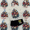 Bộ cotton cộc tay Marvel Comics áo trắng quần đen