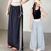Quần dài bé gái ren nơ mỏng nhẹ 2 màu xanh dương, navy