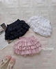Chân váy ren 3 tầng GOGANG cạp bo chun smocked màu đen, hồng, trắng