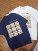 Áo phông cotton Capybara Beemon cộc tay 2 màu xanh và trắng