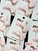 Set 2 kẹp tóc Miaoji tông hồng hoa nhí vintage 10 mẫu