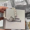 Vòng tay ngọc trai 2 màu bạc, vàng hãng Vivienne West Wood