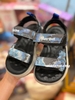 Sandal quai dán rằn ri 2 màu xanh và đen ghi