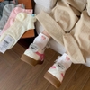 Set 6 đôi tất cổ thấp họa tiết nơ cho mẹ và bé lớn