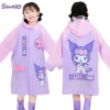 Áo mưa Sanrio 3 mẫu Kuromi, Cinnamoroll, My Melody
