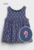 Áo váy vải thô mỏng 2 lớp BabyGap 3 mẫu