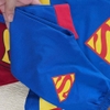 Bộ cotton Superman dài tay xanh đỏ kèm áo choàng và mặt nạ