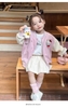 Áo khoác nỉ bomber kèm gấu màu xanh navy thỏ Judy, hồng Hello Kitty