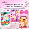 Miếng dán móng tay dạ quang 300+ pcs Mideer Fashion Nail Stickers 3 màu