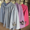 Quần váy dáng xoè cotton thêu hình Kuromi, Cinnamoroll, My Melody