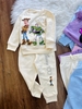 Bộ nỉ bông thu đông Disney 6 mẫu Stitch, Toys Story, Tinker Bell