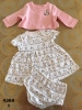 Set áo cardigan, váy kèm quần chip Little Me bé gái 3 mẫu