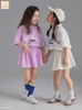 Bộ Jam&Jenny áo polo babytee và chân váy xoè Shining Kids 2 màu tím và trắng bé gái