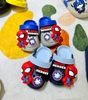 Dép sục Crocs Spiderman 2 màu ghi và navy