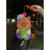 Đèn lồng chạy pin mẫu Capybara ôm rùa con