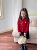 Áo len cardigan trái tim thêu chữ More nhiều màu cho bé gái