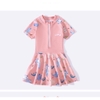 Váy bơi kèm quần YLIKE Little hoạ tiết nhím voi 2 màu xanh và hồng