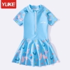 Váy bơi kèm quần YLIKE Little hoạ tiết nhím voi 2 màu xanh và hồng