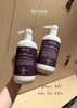 Combo dầu gội và dầu xả Batious 3 màu 500ml kèm 3 món gồm đá kì da, bông tạo bọt, bông tắm