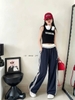 Quần dài bé gái ren nơ mỏng nhẹ 2 màu xanh dương, navy
