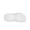 Dép sục Crocs classic platform 2 màu trắng, kem 5 phân cho nữ