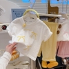 Bộ cộc tay Hone Baby nelpuere họa tiết Nơ quần dài 3 màu hồng, vàng, xanh