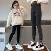 Quần legging loại LÓT NỈ màu đen, ghi đậm cho bé lớn