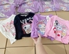 Set 4 áo dài tay cotton xước hình Labubu