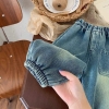 Quần jean mềm lót lông cạp chun cho bé trai, bé gái