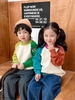 Áo len raglan cổ tròn mix màu 4 mẫu bé trai, bé gái