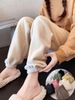 Quần jogger lót nỉ bo gấu 6 màu cho nữ