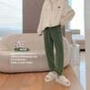 Quần jogger lót nỉ bo gấu 6 màu cho nữ
