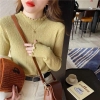 Áo len tăm cổ viền bèo 7 màu cho nữ