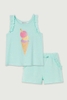 Bộ H&M áo sát nách quần sooc nhiều mẫu bé gái