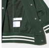 Áo khoác bomber Uniqlo xanh lá thêu chữ F