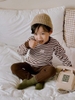 Bộ cotton dài tay kẻ ngang 6 màu cho bé trai, bé gái