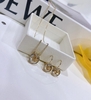 Bông tai Swarovski Bella V Drop, Round Cut, Gold-Tone Plated