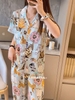 Bộ ngủ lụa áo cộc quần dài Jieainains 4 mẫu cho nữ