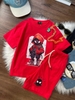 Bộ cotton cộc tay Tilani Spiderman màu đỏ