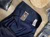 Chân váy lụa màu XANH NAVY Tommy Hilfiger