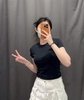 Set 2 áo zip cộc tay Uni đen, trắng