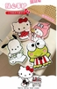 Khăn lau tay Sanrio hình Hello Kitty, Melody, Pochacco, Keroppi