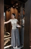 Áo cộc tay cổ tròn trắng chấm tim đen BYNO.Studio kèm chun scunchies